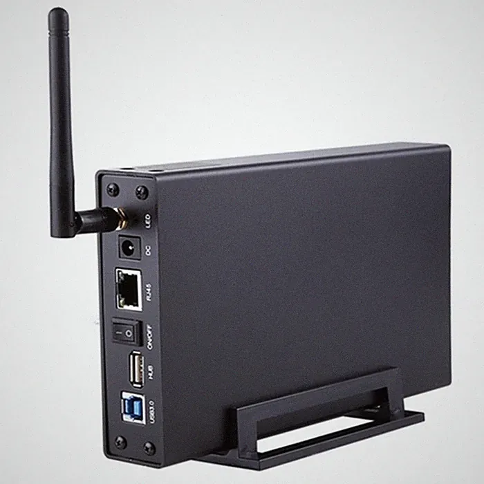3.5" External Hard Drive HDD Enclosure 300Mbps Streaming Server & Storage RJ45
