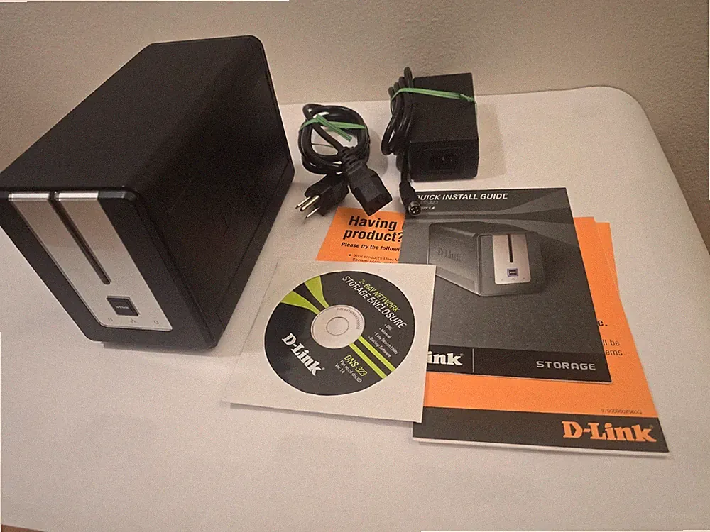 D-Link DNS-323 ShareCenter 2-Bay Network Storage Enclosure.