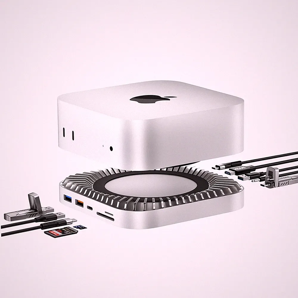Mac mini M4 Dock 4K HDMI 8TB M.2 NVMe Mac minid M2 M3 Portable SSD Case USB-C