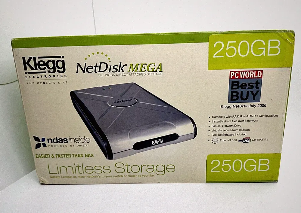 External hard drive with Ethernet port