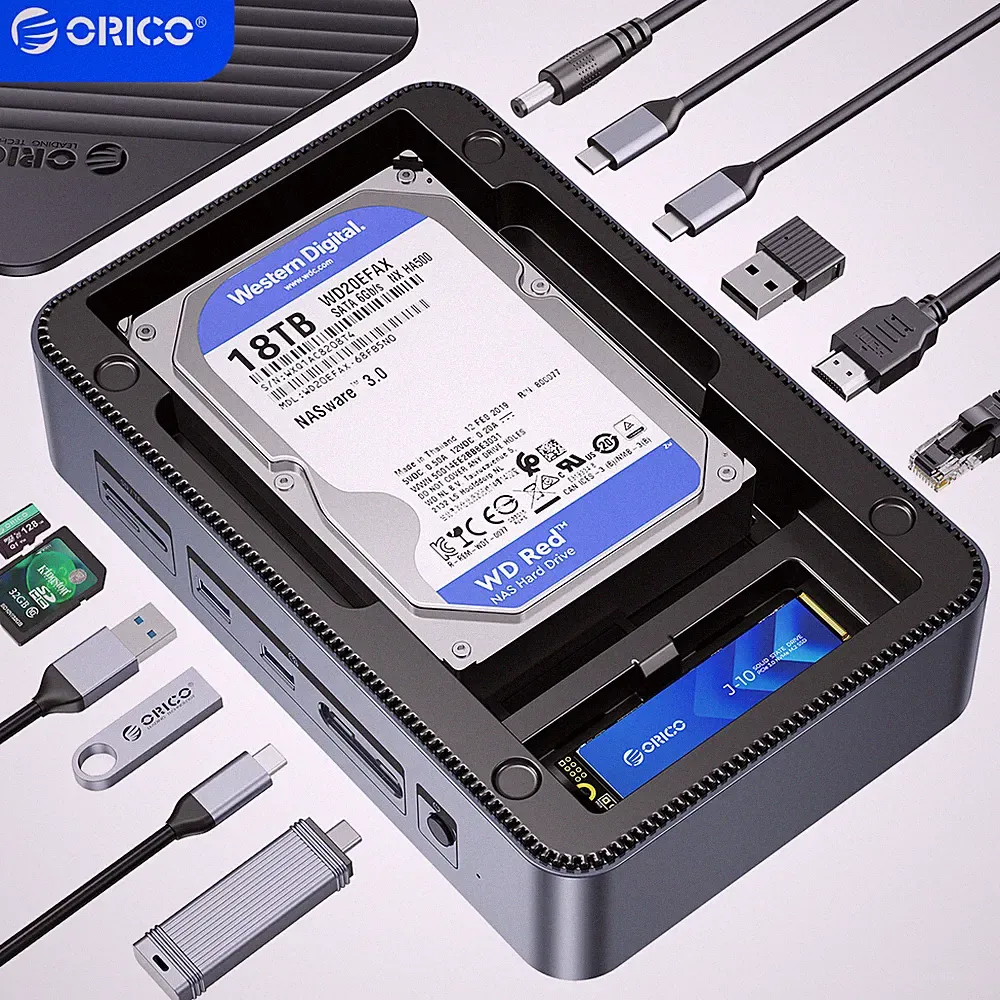 Ethernet hard drive docking station