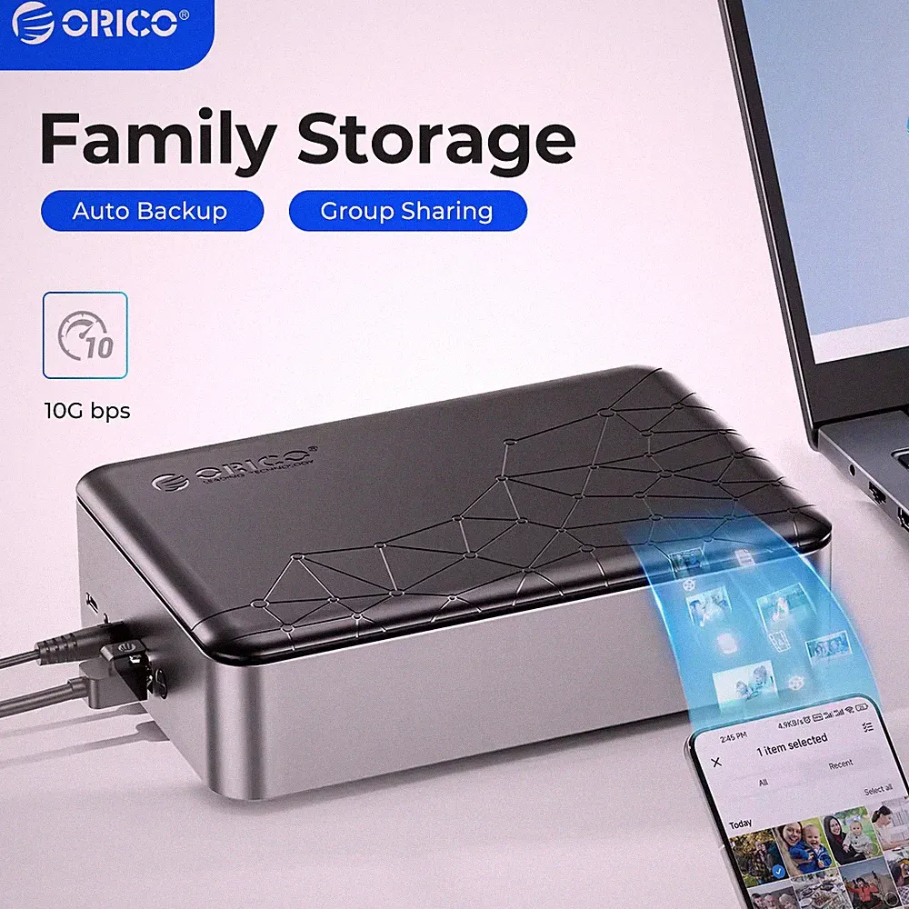 Ethernet network hard drive enclosure